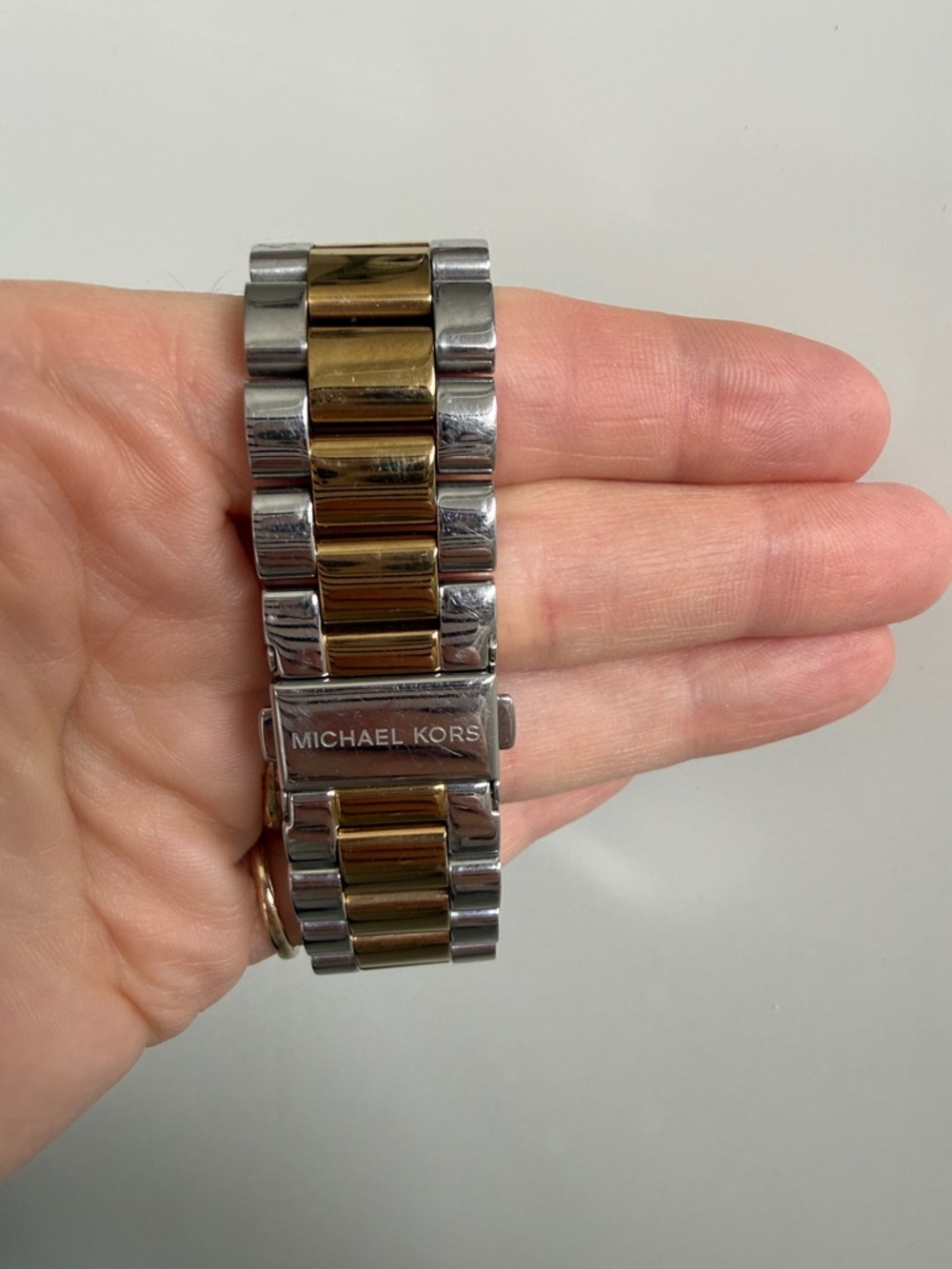 Michael Kors Chronograph Two-Tone Stainless Steel Bracelet Watch 43mm MK5976 - Picture 6 of 6